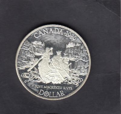 Beschrijving: 1 Dollar  MACKENZIE RIVER  SHIP